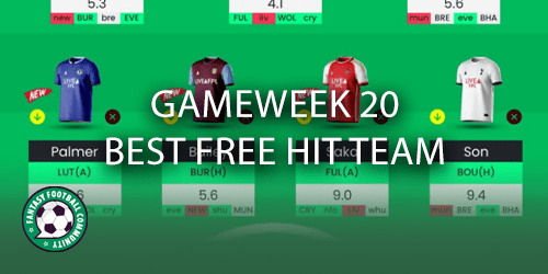 Gameweek Best Free Hit Team Fantasy Football Community