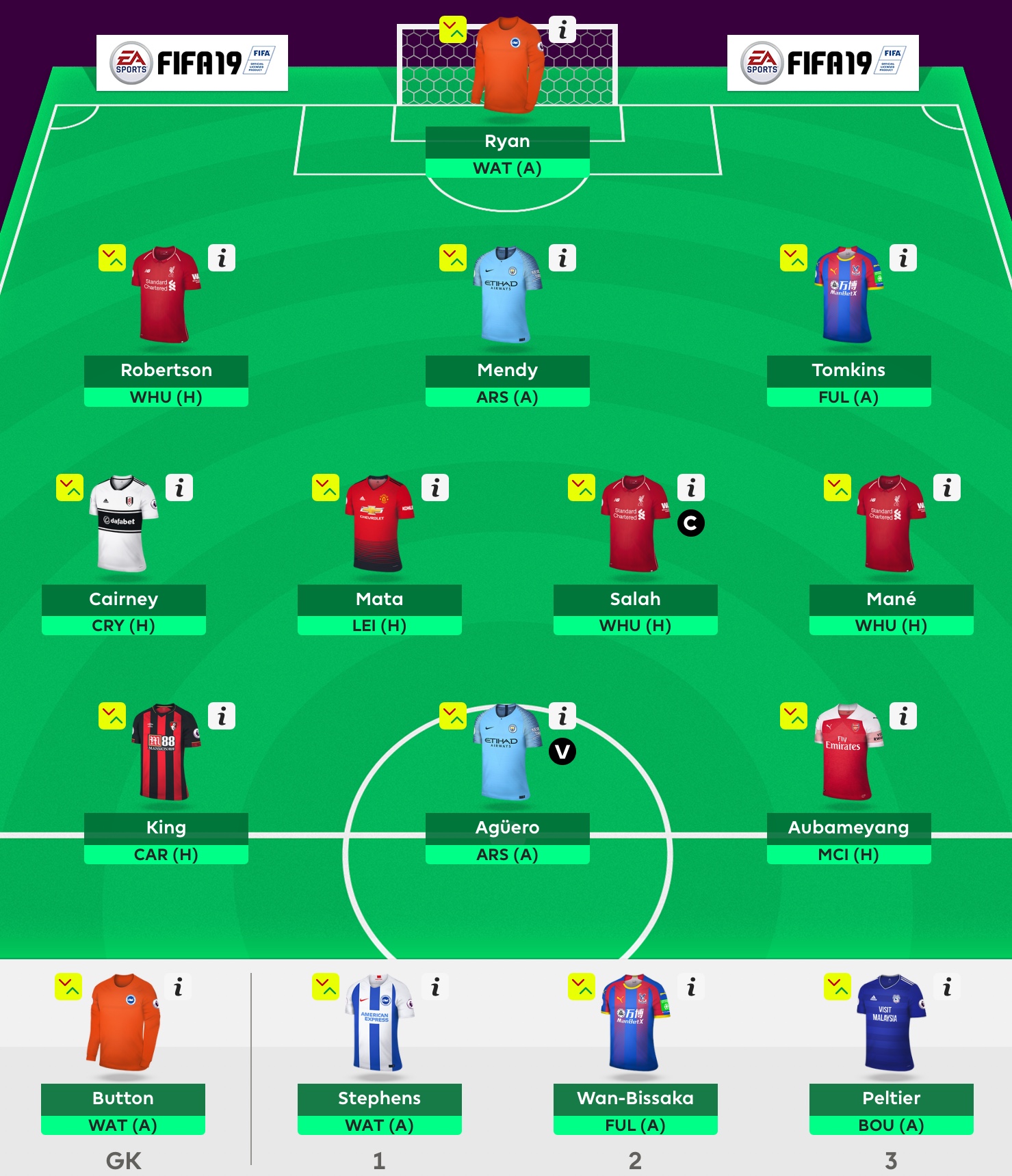 Fantasy Premier League 2018/19 Gameweek 1 Second Draft - Fantasy