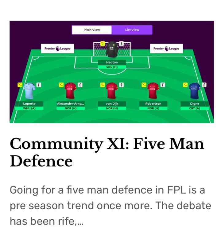 Community Fixture Difficulty Fantasy Football Community
