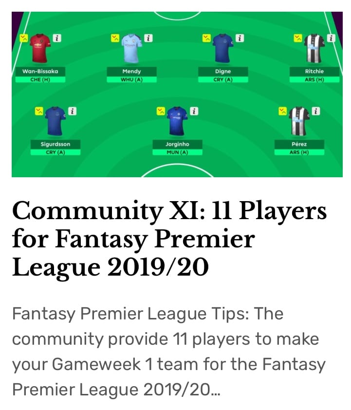 Community Fixture Difficulty Fantasy Football Community