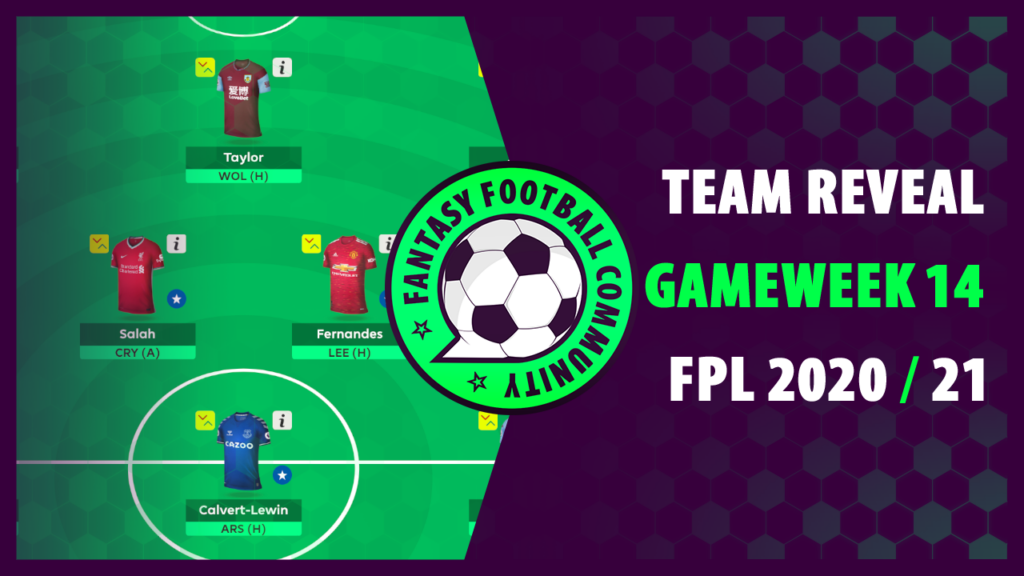 Fpl Gameweek 14 Team Reveal Fpl 2020 21 Fantasy Football Community