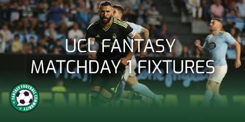 UCL Fantasy Football- Top Picks and Best Wildcard Draft for Matchday 3