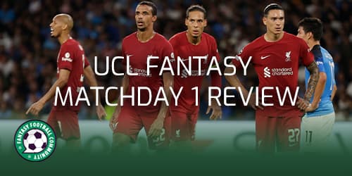 UCL Fantasy Matchday 1 - Fantasy Football Community