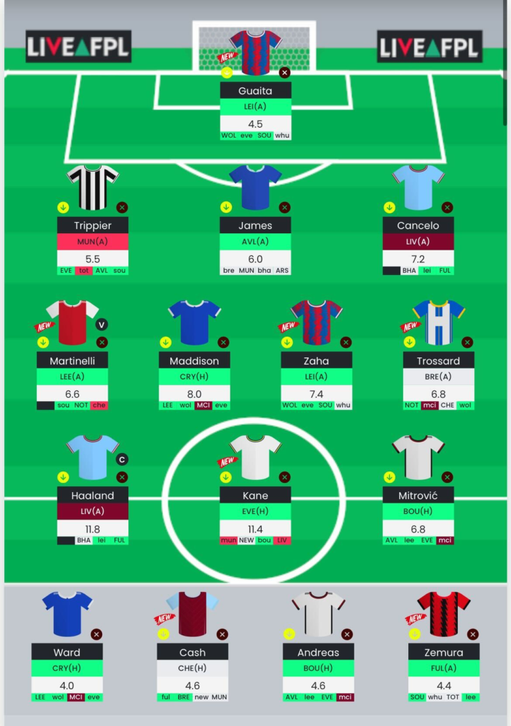 FPL Gameweek 11 early Scout Picks: Kane and Haaland up top - Best