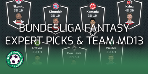 Bundesliga Fantasy Matchday 13 Expert Picks And Team - Fantasy Football ...