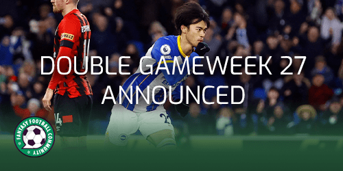 Fantasy Premier League on X: Double Gameweek 