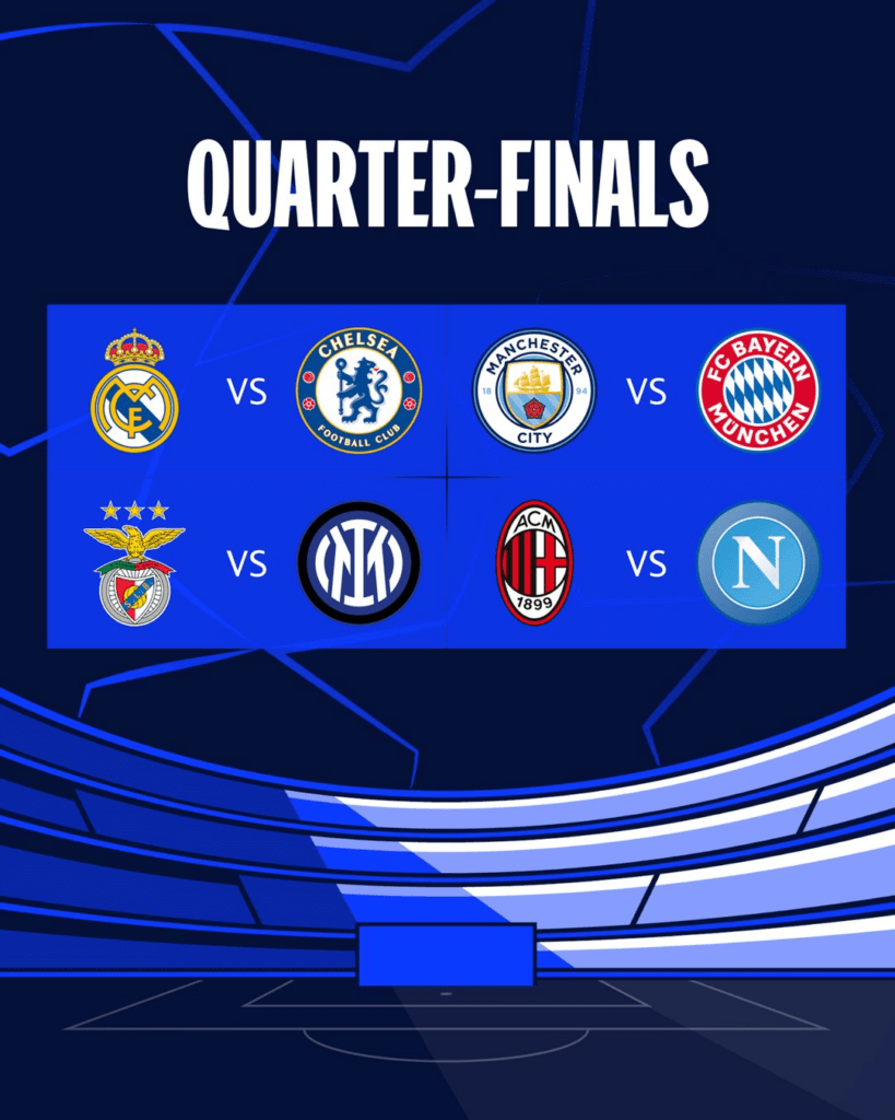 UCL Fantasy quarter final draw Fantasy Football Community