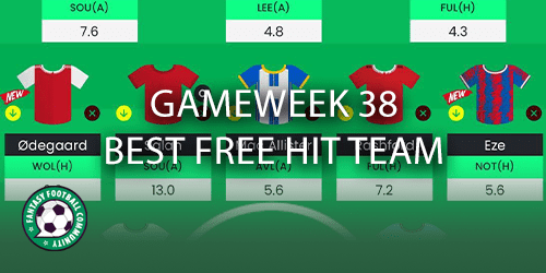 FPL GW38 AI Best Team! 🤖 