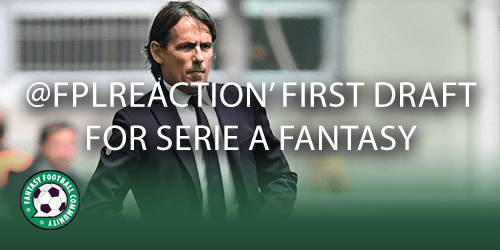 FplRossoneri' first draft for Serie A Fantasy - Fantasy Football