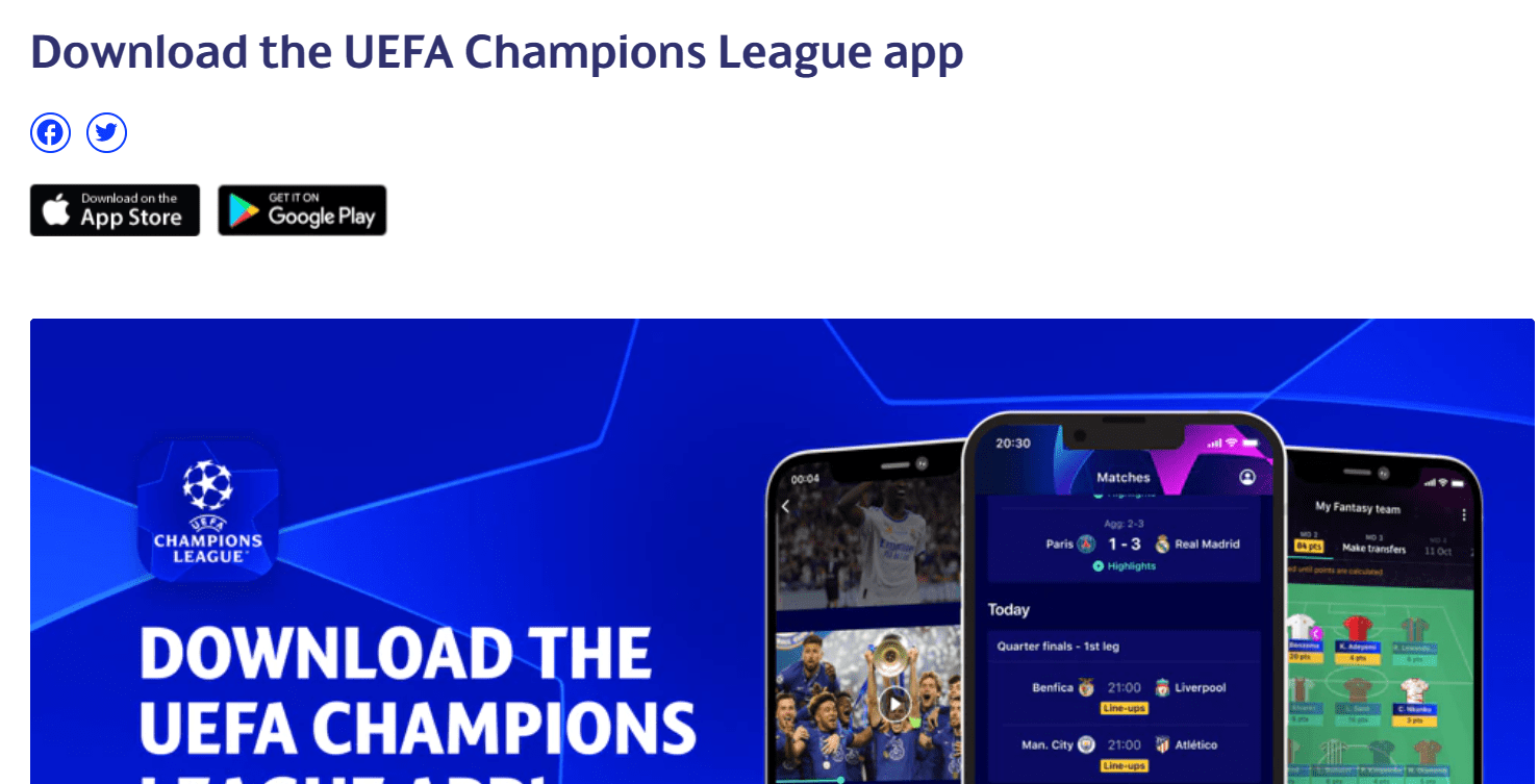 Champions League Official – Apps on Google Play