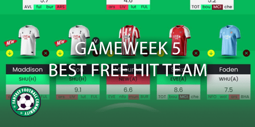 Top picks for GAFFR Gameweek 5 - Fantasy Football Community