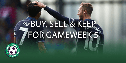 Top picks for GAFFR Gameweek 5 - Fantasy Football Community