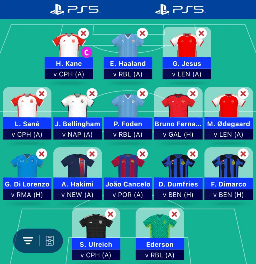 UCL Fantasy Best Limitless Team for Matchday 2 - Fantasy Football