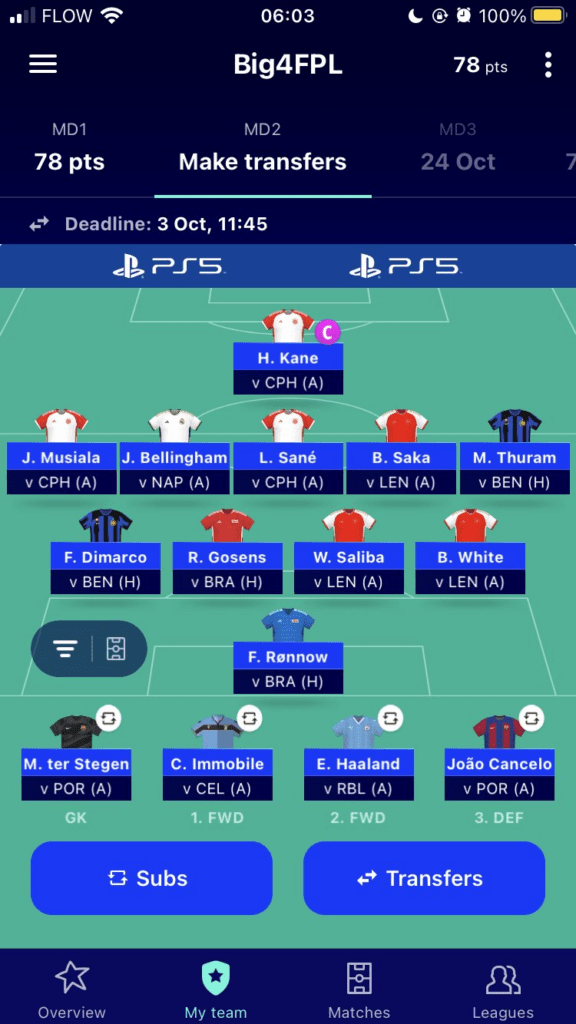 UCL Fantasy Expert Team Reveals for Matchday 2 - Fantasy Football