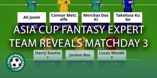 Asia Cup Fantasy Expert Team Reveals For Matchday 3 - Fantasy Football ...